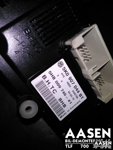 Varmeapparat betjening til VW Scirocco 2008-2013 (5K0907044BT|)