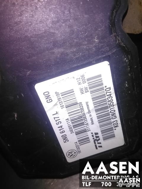 ABS sentral til VW Tiguan 2007-2011 (Type I, Fase 1)  (TRW|5N0 614 517 N|5N0614517L|)