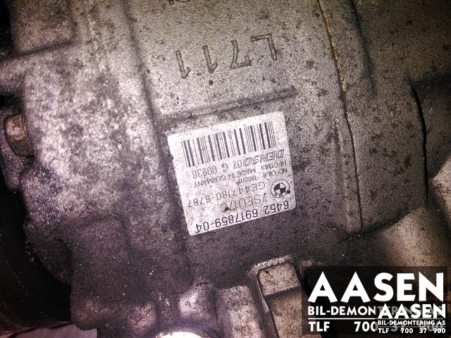 Aircondition kompressor til BMW 5-Serie 2003-2010 (E60/E61) (E60/E61) (DENSO|64 52 6 917 859|)