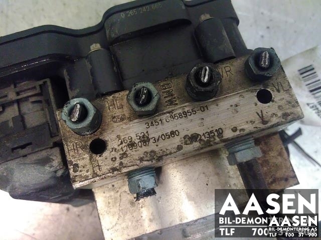 ABS sentral til BMW 5-Serie 2010-2017 (F10/F11) (F10/F11) (BOSCH|34 51 6 858 955|34 51 6 876 912|)