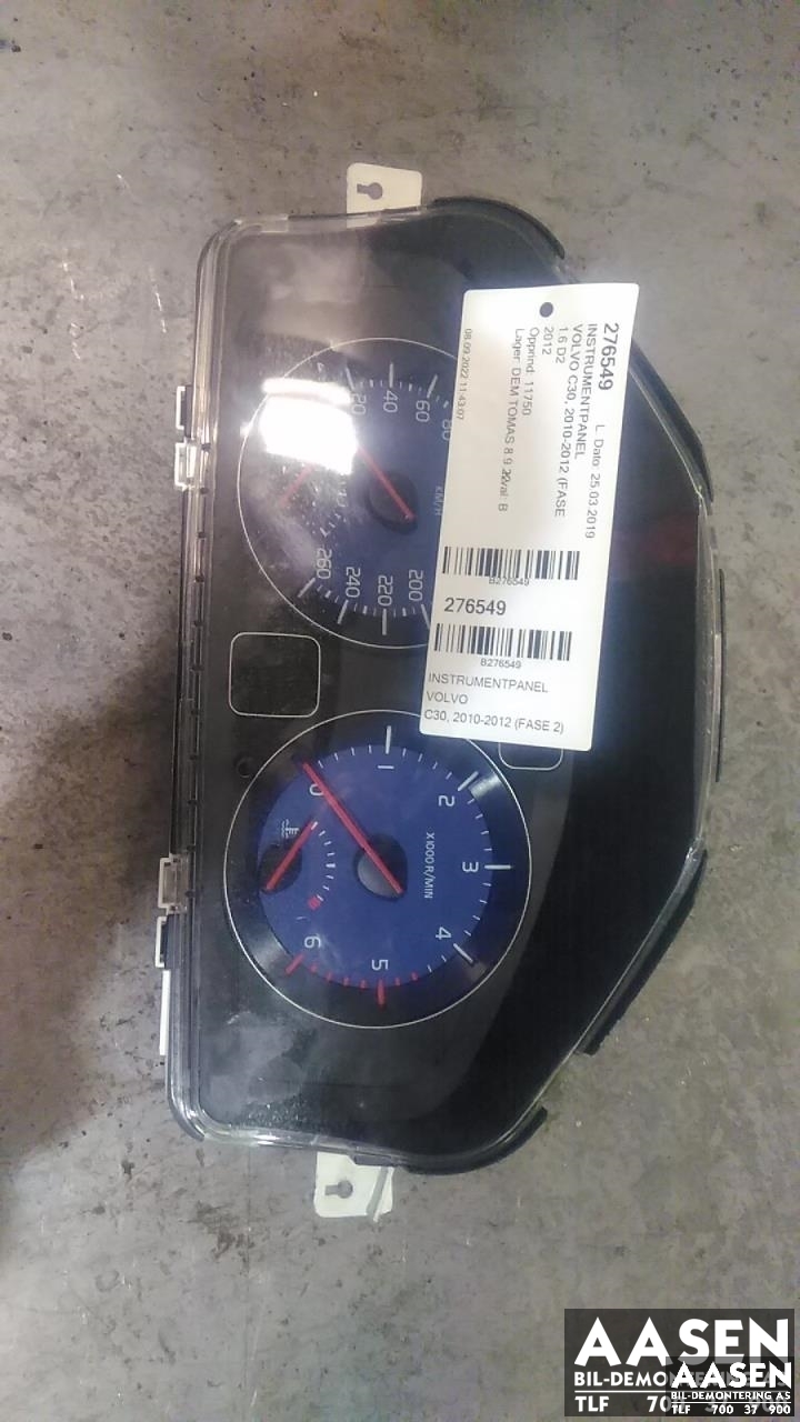 Instrumentpanel til Volvo C30 2010-2012 (Fase 2) (30733372|)