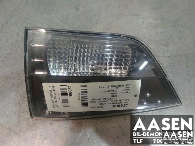 Baklykt høyre indre til Mitsubishi Outlander, 2010-2012 (Type II, Fase 2)  (8331A006)