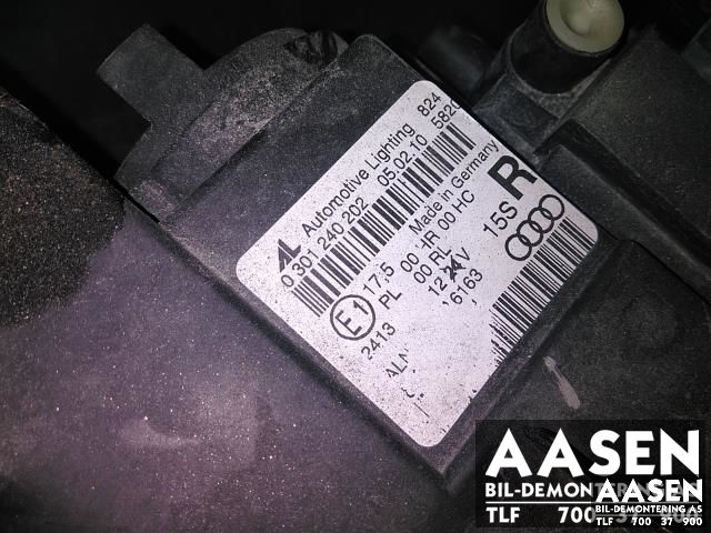 Frontlykt høyre halogen til Audi A4 2007-2014 (Type IV) (B8) (B8) (AL|0301240202|8K0 941 029|)