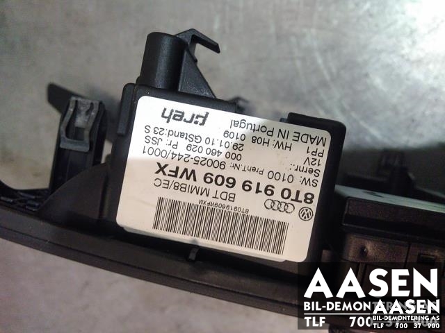 Bilstereo betjeningspanel til Audi A4 2007-2014 (Type IV) (B8) (B8) (8T0919609WFX|)