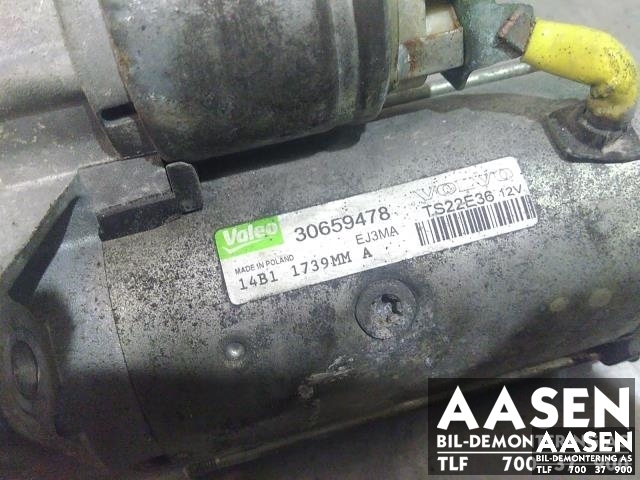 Starter diesel til Volvo S40 2008-2012 (Type II, Fase 2)  (VALEO|30659478|36051780|)