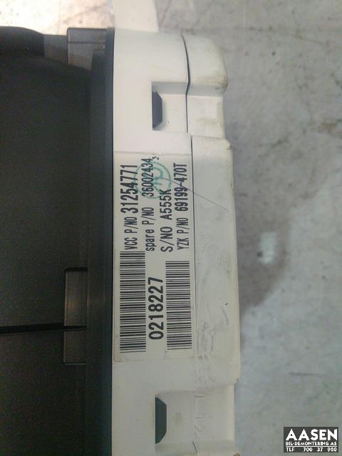 Instrumentpanel til Volvo V50 2007-2012 (Fase 2)  (31254771|)
