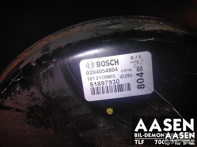 Bremsekraft-forsterker til Opel Combo D 2012-2018  (BOSCH|51897930|0204054804|)