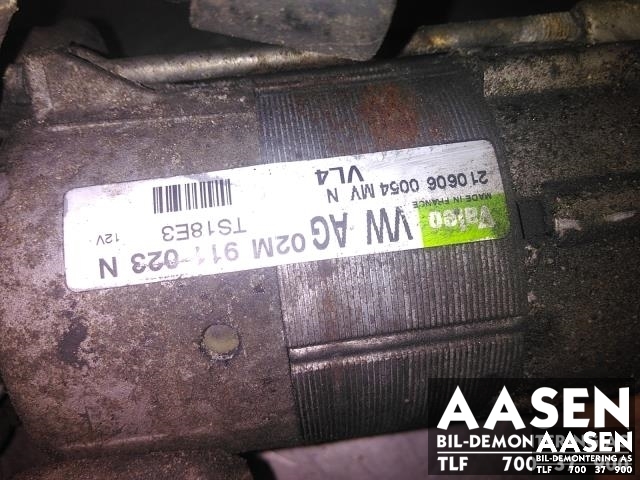 Starter diesel til Škoda Octavia 2005-2008 (Type II, Fase 1)  (VALEO|02M911023N|)