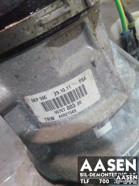 Servo pumpe elektrisk til Peugeot 308 2011-2013 (Type I, Fase 2)  (TRW|9670700380|)