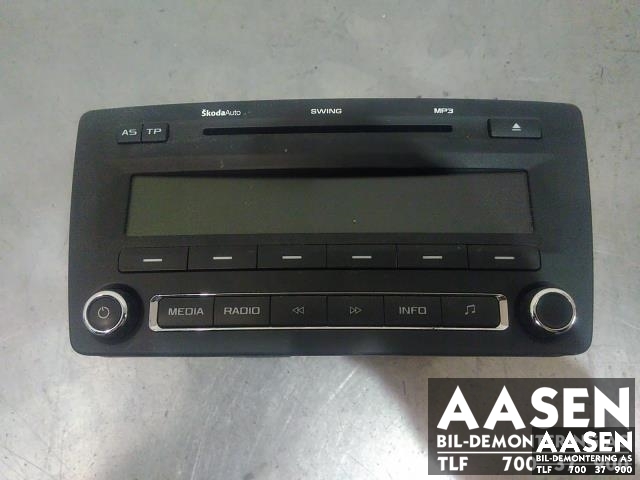 Bilstereo til Škoda Octavia 2009-2013 (Type II, Fase 2) (BLAUPUNKT|1Z0035161F|)
