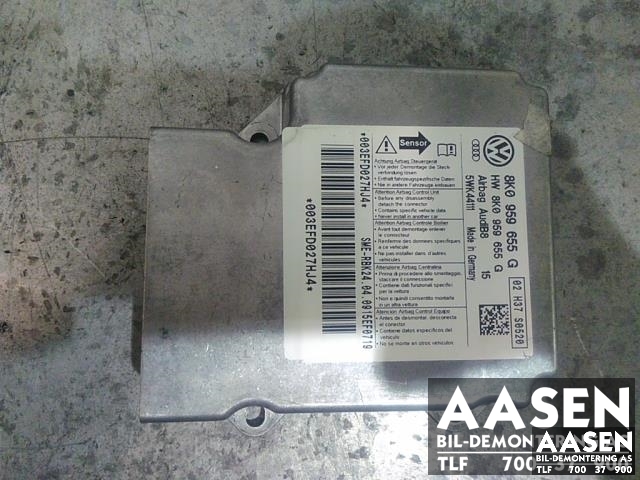 Airbag elektronikk til Audi A5, 2007-2016 (Type I)  (8K0 959 655 G)
