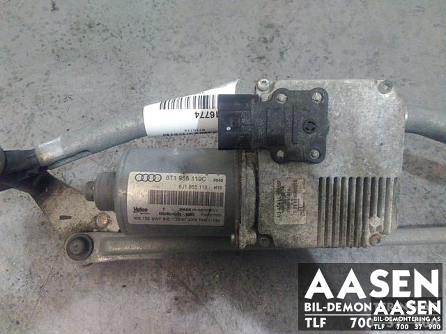 Viskermotor frontrute til Audi A5, 2007-2016 (Type I)  (VALEO|8T1955119C)