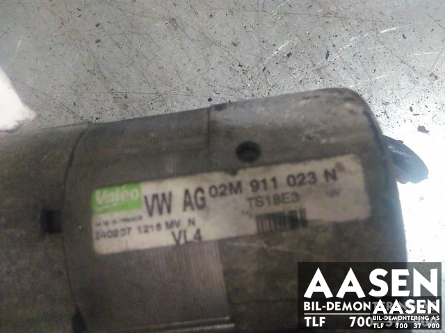 Starter diesel til VW Touran 2007-2010 (Type I, Fase 2)  (VALEO|02M 911 023 N|)