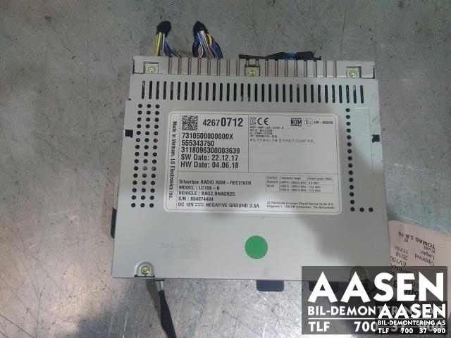 Bilstereo, med DAB til Opel Ampera-e 2017-->> (Type II) (42670712|)