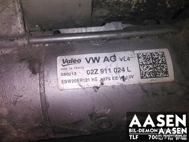 Starter diesel til VW Golf VII 2012-2017 (Fase 1)  (VALEO|02Z911024L|)