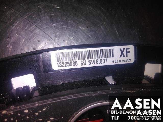 Instrumentpanel til Opel Zafira B 2005-2011 (SIEMENS|13225986|)