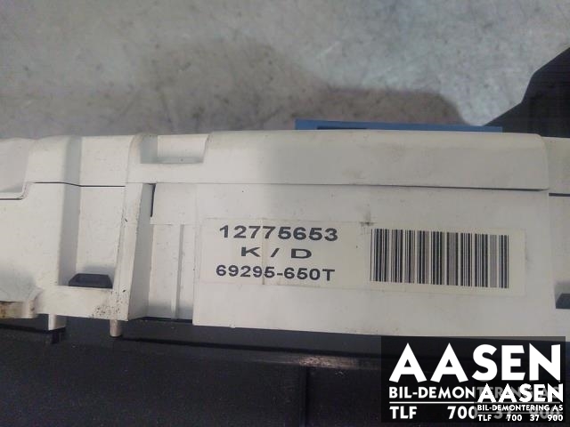 Instrumentpanel til Saab 9-5 2006-2010 (Type I, Fase 3) (12775653|)