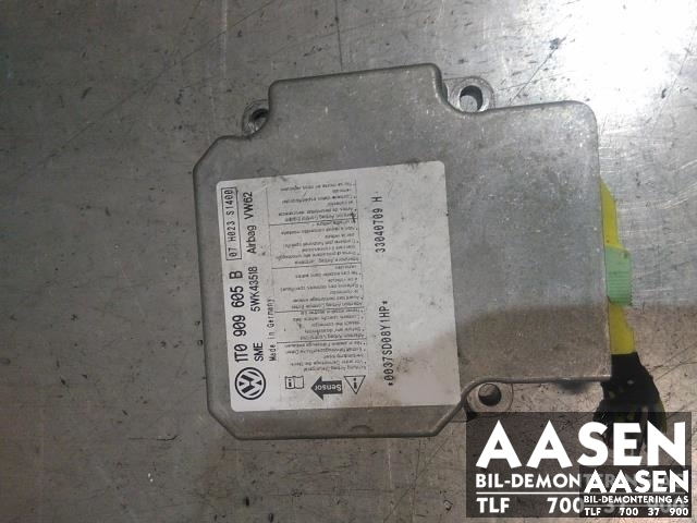 Airbag elektronikk til VW Touran, 2003-2006 (Type I, Fase 1)  (1T0909605B)