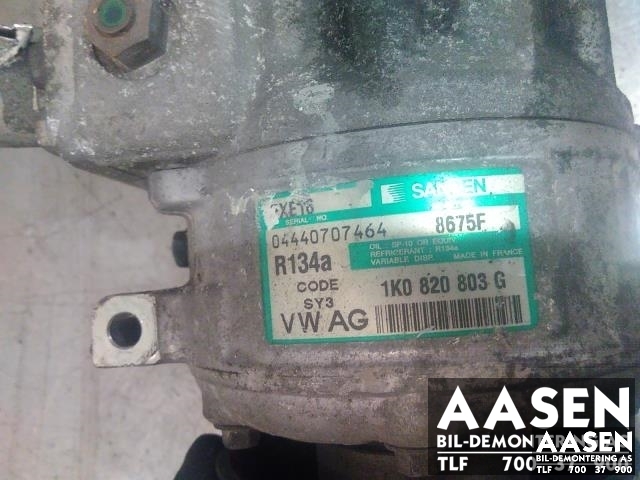 Aircondition kompressor til VW Touran 2003-2006 (Type I, Fase 1) (SANDEN|1K0820803G|)