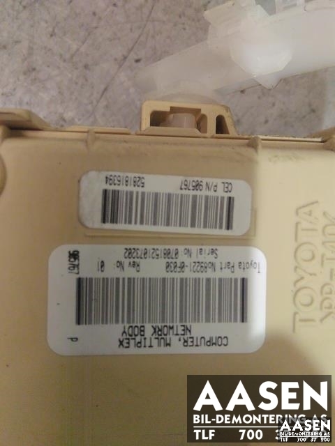 Styreenhet diverse til Toyota Verso 2004-2009 (Type II)  (89221-0F030|)