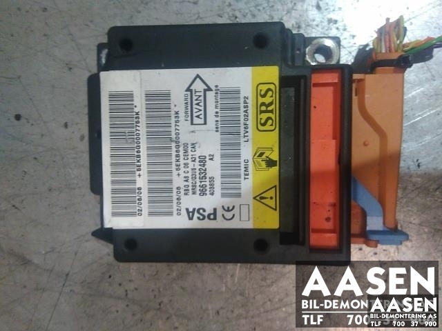 Airbag elektronikk til Citroën C3, 2002-2009 (Type I)  (TEMIC|6546 43)