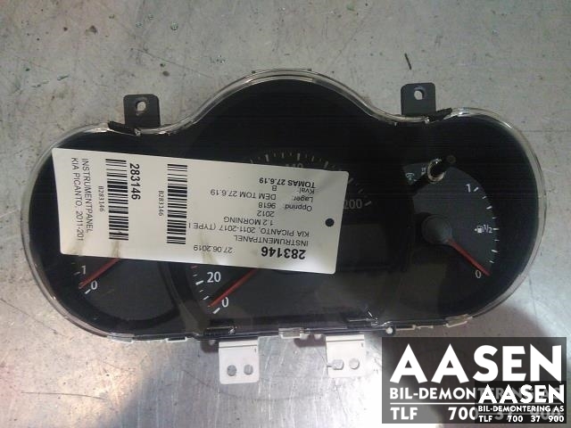 Instrumentpanel til Kia Picanto, 2011-2017 (Type II)  (94053-1Y050)