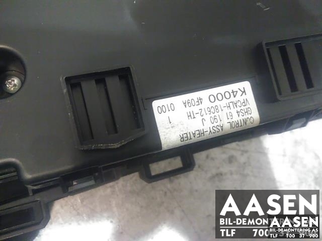 Varmeapparat betjening til Mazda 6 2013-2015 (Type III, Fase 1)  (GHS461190J|)