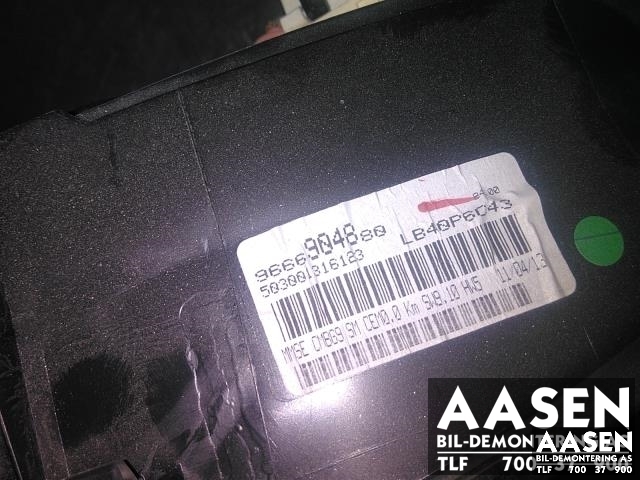 Instrumentpanel til Peugeot Partner 2008-2015 (Type II, Fase 1)  (MAGNET MARELLI|9666904880|)
