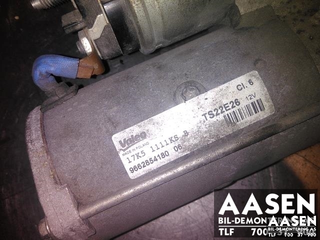 Starter diesel til Peugeot Partner 2015-2019 (Type II, Fase 2) (VALEO|96 628 541 80|)