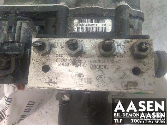 ABS sentral til VW Polo 2009-2014 (Type V, Fase 1) (BOSCH|6R0 614 517 AF|0265239056|)