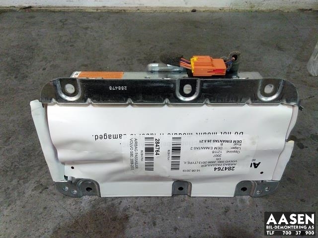 Airbag passasjer til Volvo S80 2006-2013 (Type II, Fase 1)
