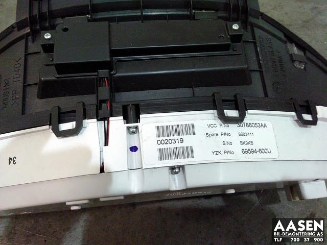 Instrumentpanel til Volvo S80 2006-2013 (Type II, Fase 1)  