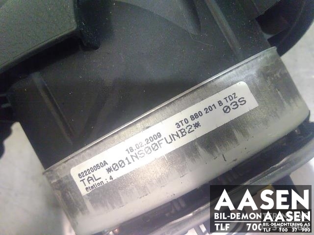 Airbag rattpute til Škoda Superb 2008-2015 (Type II)  (3T0880201B|)