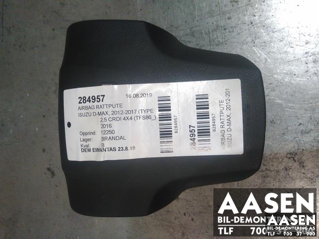 Airbag rattpute til Isuzu D-Max 2012-2017 (Type II, Fase 1)