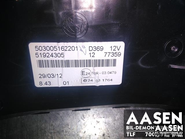 Instrumentpanel til Opel Combo D 2012-2018  (81924305|)