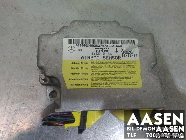Airbag elektronikk til Mercedes B-Klasse, 2005-2008 (Fase 1) (W245) (W245) (TRW|A1698209926)