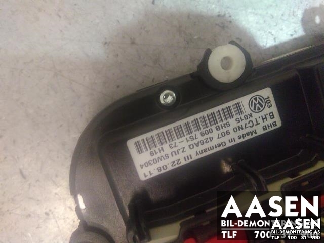 Varmeapparat betjening til VW Caddy 2010-2015 (Type III, Fase 2) (7N0907426AQ|)