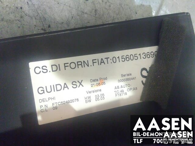 Varmeapparat betjening til Alfa Romeo GT 2004-2010  (01560513690|)