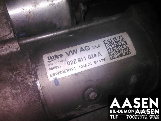 Starter diesel til VW Touran 2010-2015 (Type I, Fase 3)  (VALEO|02Z911024A|)