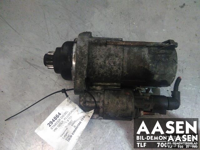 Starter diesel til VW Golf, Plus/Cross 2005-2009 (Fase 1) (VALEO|02Z 911 023 HX|02Z 911 024 JX|)