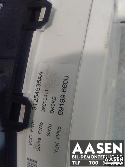 Instrumentpanel til Volvo S80 2006-2013 (Type II, Fase 1) (31254534AA|)