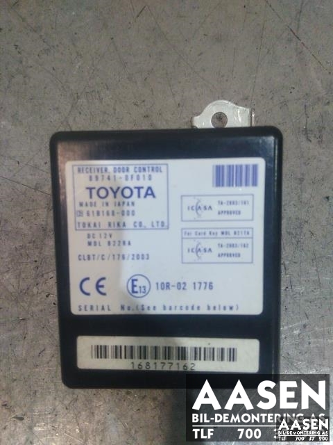 Styreenhet diverse til Toyota Verso, 2004-2009 (Type II)  (TOKAI RIKA|89741-0F010)