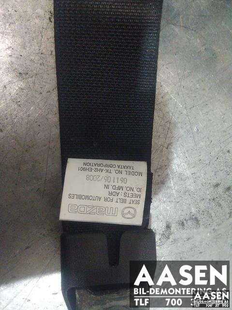 Sikkerhetsbelte foran høyre til Mazda 6 2008-2010 (Type II, Fase 1) (TAKATA|TK-AH2-EH901|)