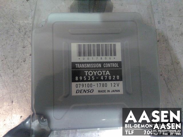 Styreenhet girkasse, hybrid til Toyota Prius, 2004-2009 (Type II) (COMBI) (COMBI) (DENSO|89535-47020)
