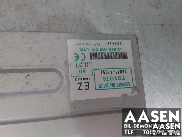 Bilstereo navigasjon spiller til Toyota Prius 2004-2009 (Type II) (COMBI) (COMBI) (AISIN|86841-47051|)