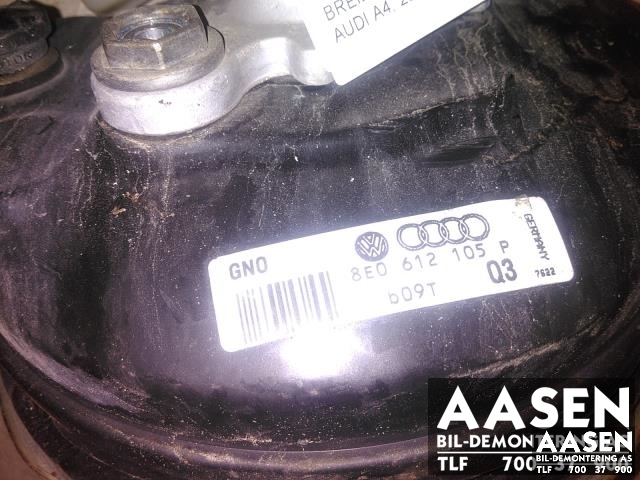 Bremsekraft-forsterker til Audi A4 2004-2008 (Type III) (B7) (B7) (8E0612105P|)