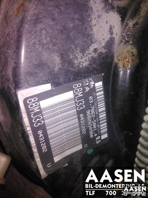 Bremsekraft-forsterker til Peugeot 5008 2010-2017 (Type I) (ATE|9682650980|)