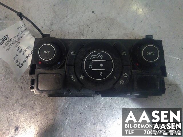 Varmeapparat betjening til Peugeot 5008, 2010-2017 (Type I)  (BEHR|96738323XT)