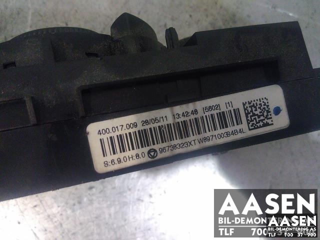 Varmeapparat betjening til Peugeot 5008 2010-2017 (Type I)  (BEHR|96738323XT|)