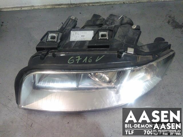 Frontlykt venstre halogen til Audi A6, 1997-2001 (Type II, Fase 1) (C5) (C5) (TYC|4B0 941 029 K)